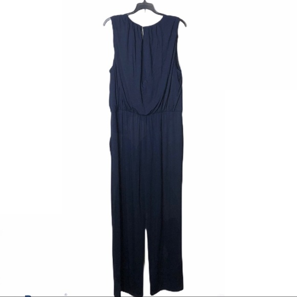 Trina Turk Finch Ruched Jumpsuit NWT XXL Blue - Picture 5 of 8